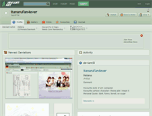 Tablet Screenshot of itanarufan4ever.deviantart.com