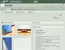 Tablet Screenshot of chriswoods.deviantart.com