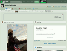 Tablet Screenshot of butterflyritsuka.deviantart.com