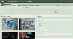 Desktop Screenshot of justmoments.deviantart.com