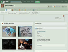 Tablet Screenshot of justmoments.deviantart.com