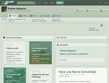 Tablet Screenshot of poetas-hispanos.deviantart.com