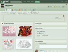 Tablet Screenshot of isa-pinheiro.deviantart.com