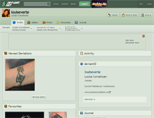Tablet Screenshot of louiseverte.deviantart.com