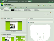 Tablet Screenshot of designjunkee.deviantart.com