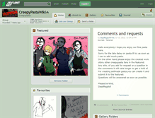 Tablet Screenshot of creepypastawiki.deviantart.com