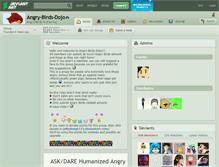 Tablet Screenshot of angry-birds-dojo.deviantart.com