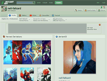 Tablet Screenshot of nell-fallcard.deviantart.com