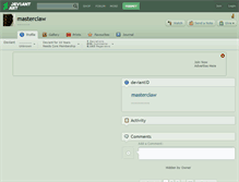 Tablet Screenshot of masterclaw.deviantart.com