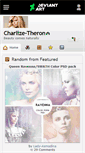 Mobile Screenshot of charlize-theron.deviantart.com