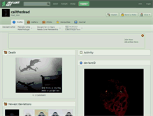 Tablet Screenshot of callthedead.deviantart.com