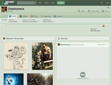Tablet Screenshot of chanonymous.deviantart.com