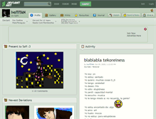Tablet Screenshot of ivotitan.deviantart.com