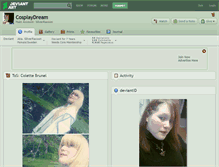 Tablet Screenshot of cosplaydream.deviantart.com