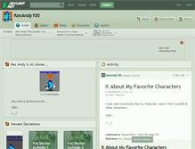 Tablet Screenshot of kexandy100.deviantart.com