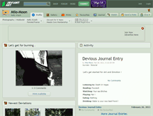 Tablet Screenshot of milo-moon.deviantart.com