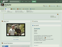 Tablet Screenshot of divesurfer.deviantart.com