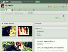Tablet Screenshot of kratzbeere.deviantart.com