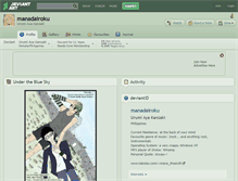 Tablet Screenshot of manadairoku.deviantart.com