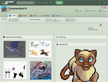 Tablet Screenshot of cinnamondust18.deviantart.com