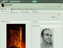 Tablet Screenshot of derektye05.deviantart.com