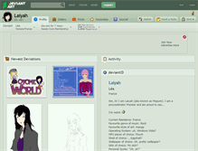 Tablet Screenshot of laiyah.deviantart.com