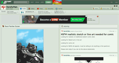 Desktop Screenshot of heroforpain.deviantart.com
