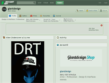 Tablet Screenshot of giantdesign.deviantart.com