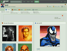 Tablet Screenshot of evilv.deviantart.com