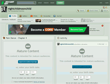 Tablet Screenshot of nightchildmoonchild.deviantart.com