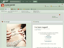 Tablet Screenshot of crystalwaterfall.deviantart.com