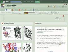 Tablet Screenshot of drawingtheline.deviantart.com