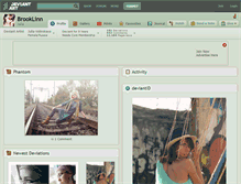Tablet Screenshot of brooklinn.deviantart.com