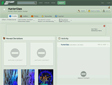 Tablet Screenshot of hunterglass.deviantart.com