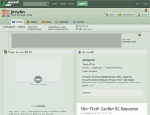 Tablet Screenshot of jennyfan.deviantart.com