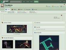 Tablet Screenshot of forcabarca.deviantart.com