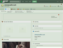 Tablet Screenshot of emmanuelle-cunt.deviantart.com