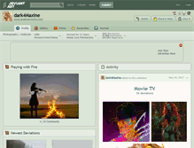 Tablet Screenshot of dark4maxine.deviantart.com