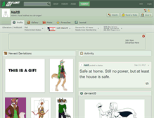 Tablet Screenshot of malt8.deviantart.com