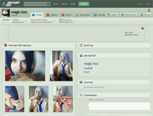 Tablet Screenshot of magic-box.deviantart.com