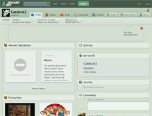 Tablet Screenshot of cassiejo2.deviantart.com