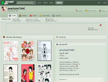 Tablet Screenshot of peachpiecomic.deviantart.com