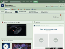 Tablet Screenshot of dragonpyper.deviantart.com