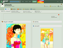 Tablet Screenshot of hellixhellix.deviantart.com