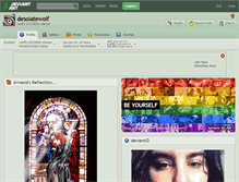 Tablet Screenshot of desolatewolf.deviantart.com