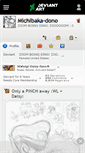 Mobile Screenshot of michibaka-dono.deviantart.com
