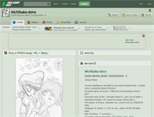 Tablet Screenshot of michibaka-dono.deviantart.com