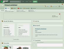 Tablet Screenshot of kickasscookieeater.deviantart.com