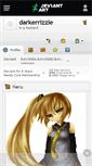 Mobile Screenshot of darkerrizzie.deviantart.com