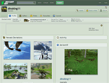 Tablet Screenshot of dinoking11.deviantart.com